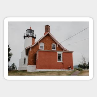 lighthouse on the michigan coast Sticker